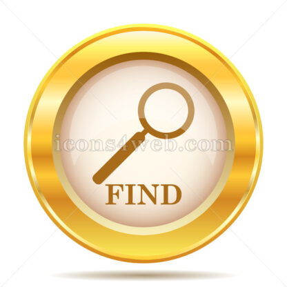 Find golden button - Website icons