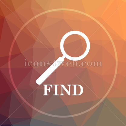 Find low poly icon. Website low poly icon - Website icons