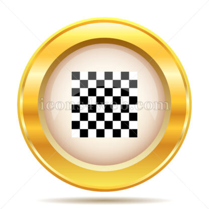 Finish flag golden button - Website icons