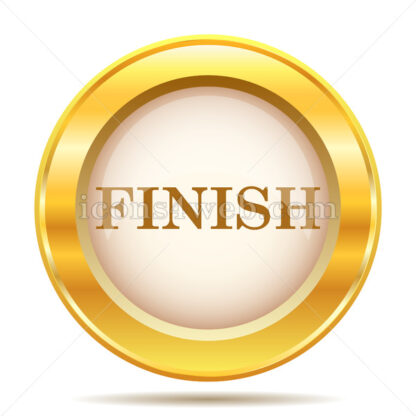 Finish golden button - Website icons