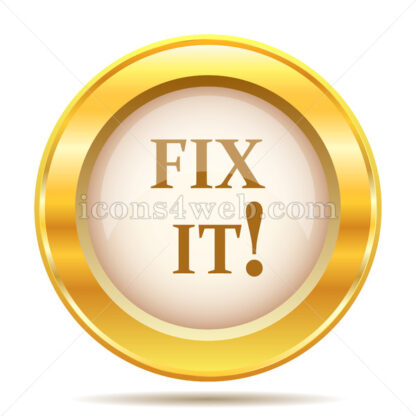 Fix it golden button - Website icons