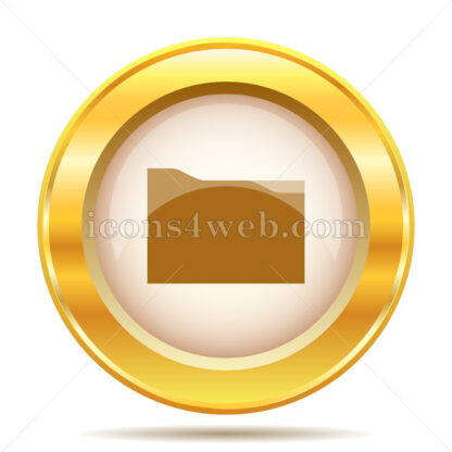 Folder golden button - Website icons