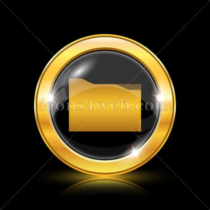 Folder golden icon. - Website icons
