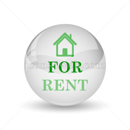 For rent glossy icon. For rent glossy button - Website icons