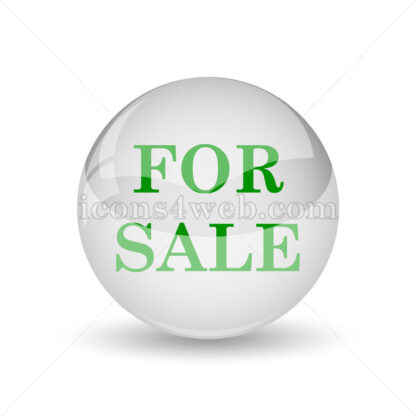 For sale glossy icon. For sale glossy button - Website icons
