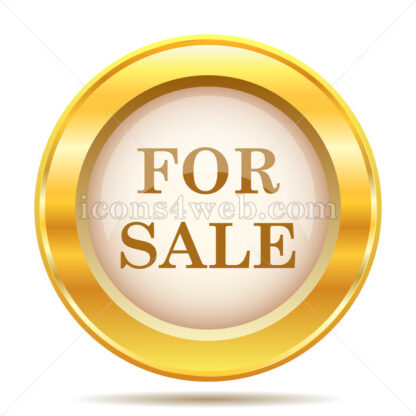 For sale golden button - Website icons