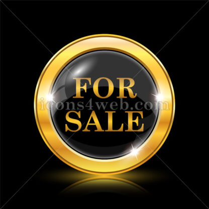 For sale golden icon. - Website icons