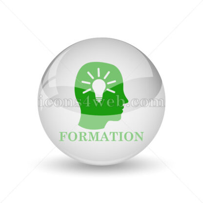 Formation glossy icon. Formation glossy button - Website icons