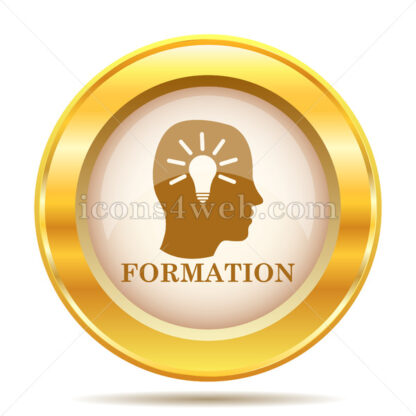 Formation golden button - Website icons