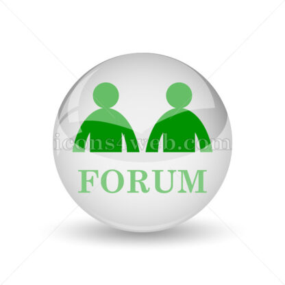 Forum glossy icon. Forum glossy button - Website icons