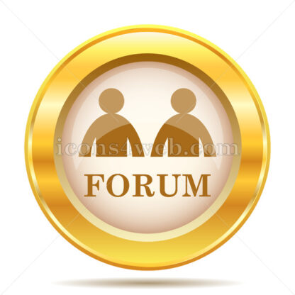 Forum golden button - Website icons
