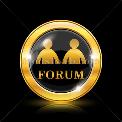 Forum golden icon. - Website icons