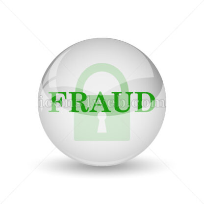 Fraud glossy icon. Fraud glossy button - Website icons