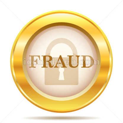 Fraud golden button - Website icons