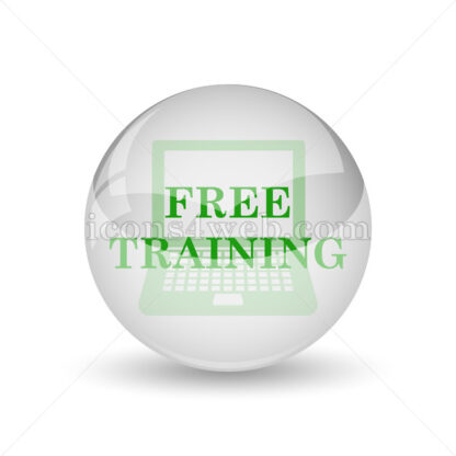 Free training glossy icon. Free training glossy button - Website icons
