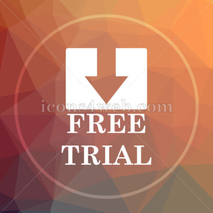 Free trial low poly icon. Website low poly icon - Website icons