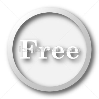 Free white icon. Free white button - Website icons
