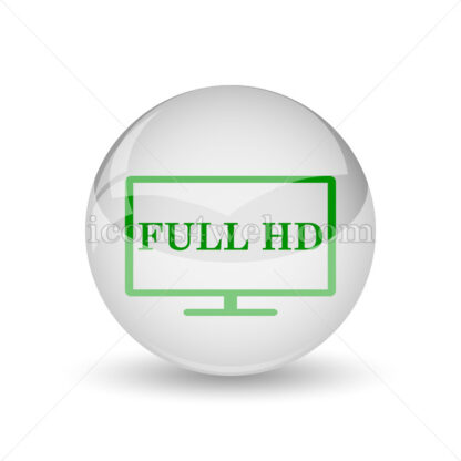 Full HD glossy icon. Full HD glossy button - Website icons