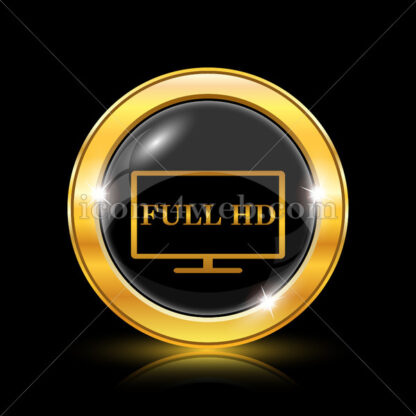 Full HD golden icon. - Website icons