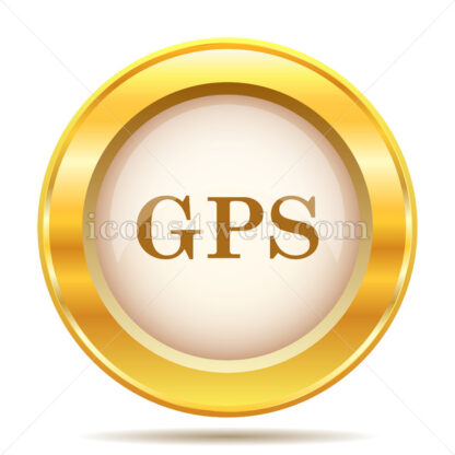 GPS golden button - Website icons