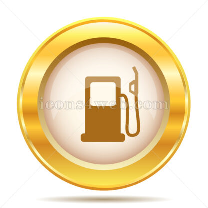 Gas pump golden button - Website icons
