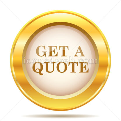 Get a quote golden button - Website icons