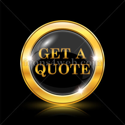 Get a quote golden icon. - Website icons