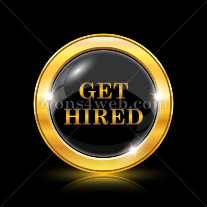 Get hired golden icon. - Website icons