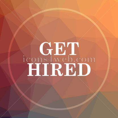 Get hired low poly icon. Website low poly icon - Website icons