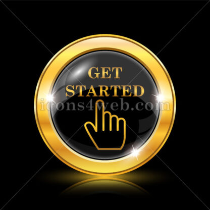 Get started golden icon. - Website icons