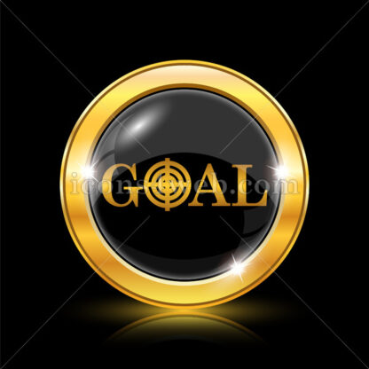 Goal golden icon. - Website icons