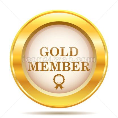 Gold member golden button - Website icons