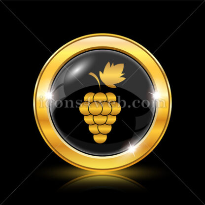 Grape golden icon. - Website icons