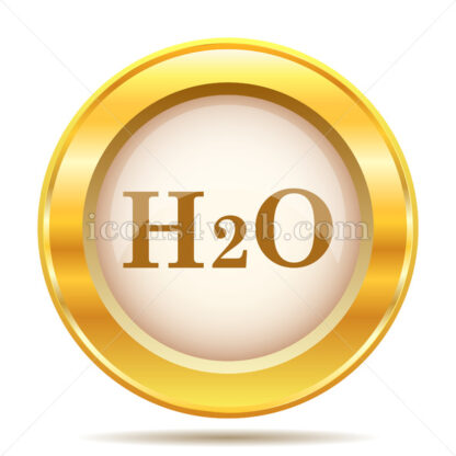 H2O golden button - Website icons