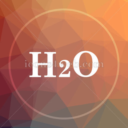 H2O low poly icon. Website low poly icon - Website icons