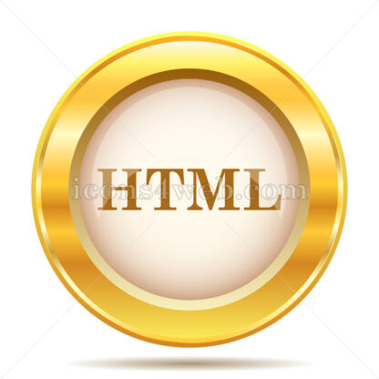 HTML golden button - Website icons