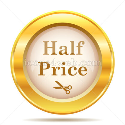 Half price golden button - Website icons