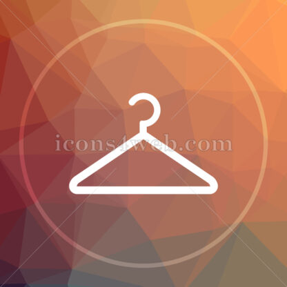 Hanger low poly icon. Website low poly icon - Website icons