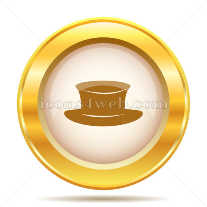 Hat golden button - Website icons