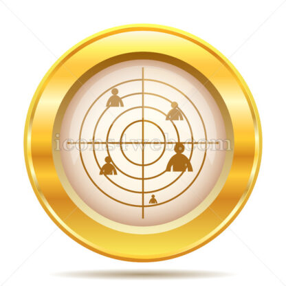 Headhunting golden button - Website icons