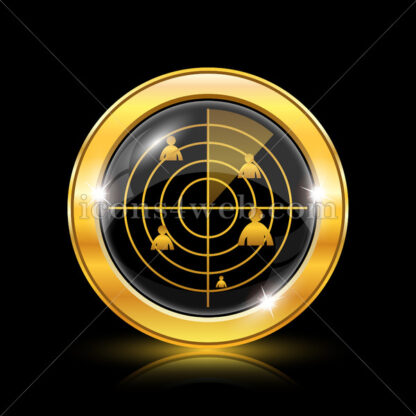 Headhunting golden icon. - Website icons