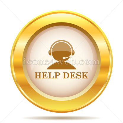 Helpdesk golden button - Website icons