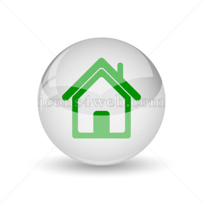 Home glossy icon. Home glossy button - Website icons