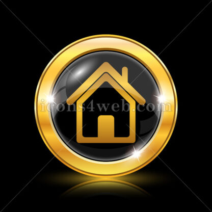 Home golden icon. - Website icons