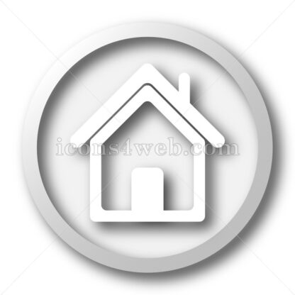 Home white icon. Home white button - Website icons
