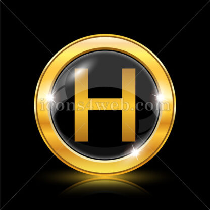 Hospital golden icon. - Website icons