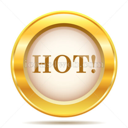 Hot golden button - Website icons