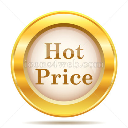 Hot price golden button - Website icons