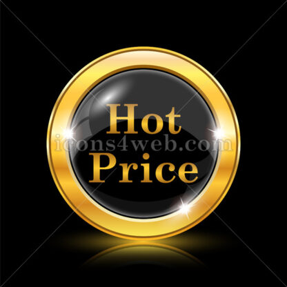 Hot price golden icon. - Website icons