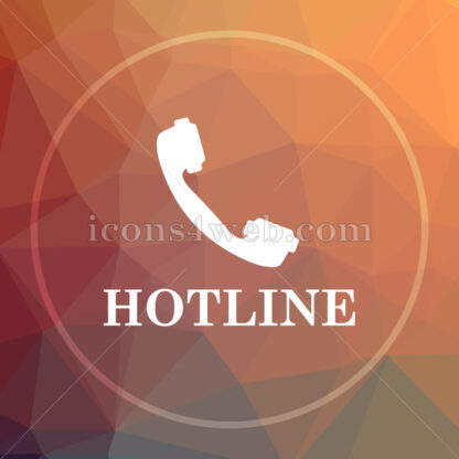 Hotline low poly icon. Website low poly icon - Website icons